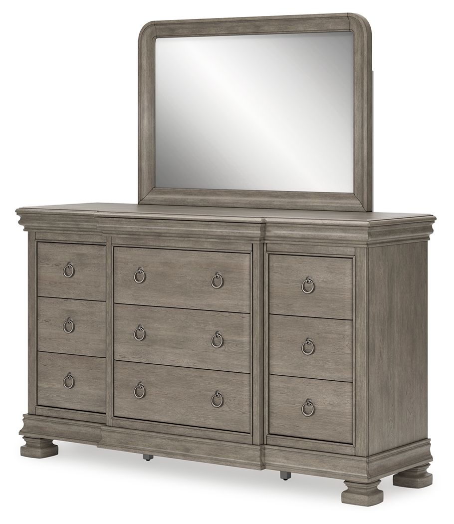 Lexorne - Gray - Dresser And Mirror - Urban Living Furniture (Los Angeles, CA)