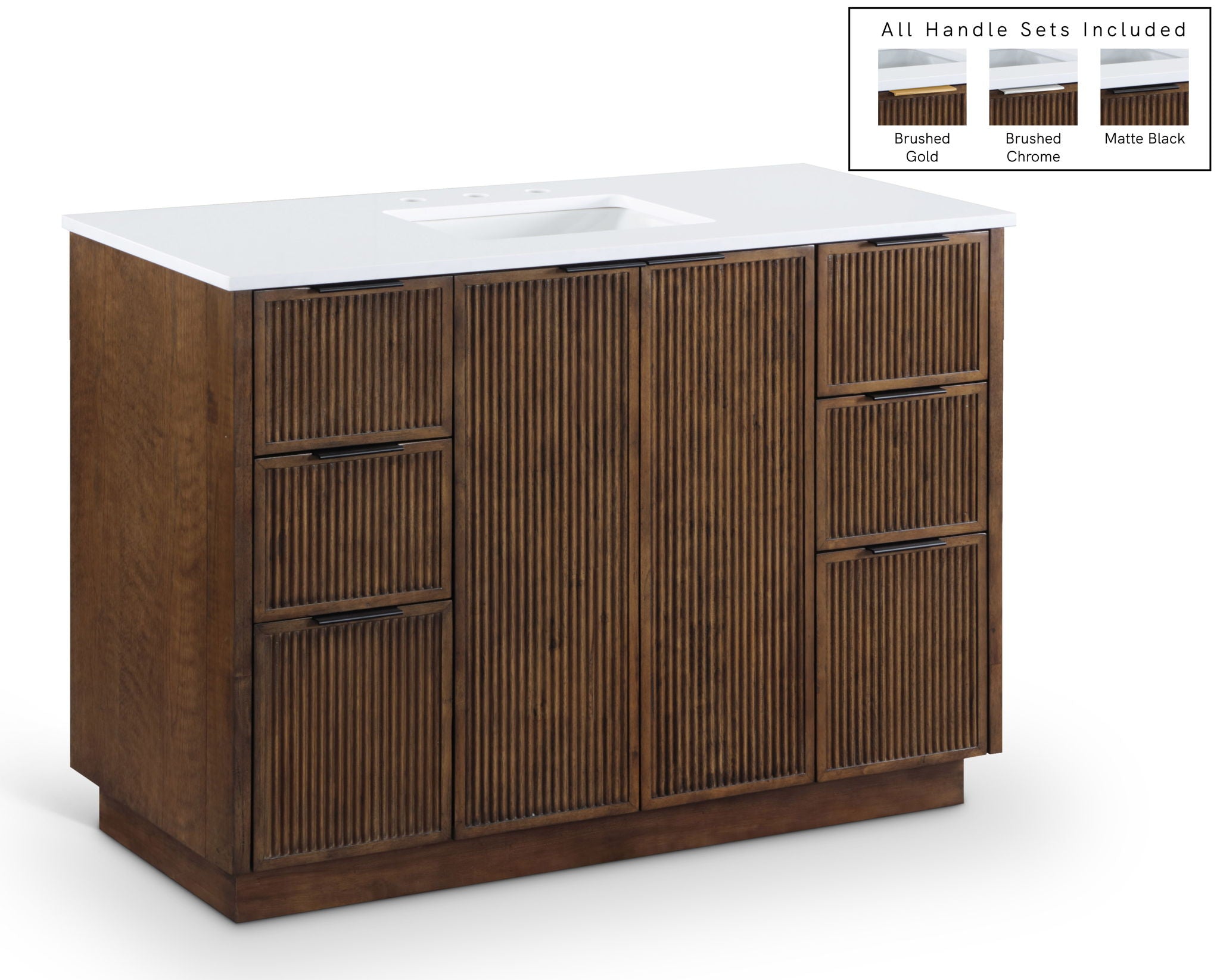 Willard - Engineered Stone And Solid Wood Bathroom Vanity - Urban Living Furniture (Los Angeles, CA)
