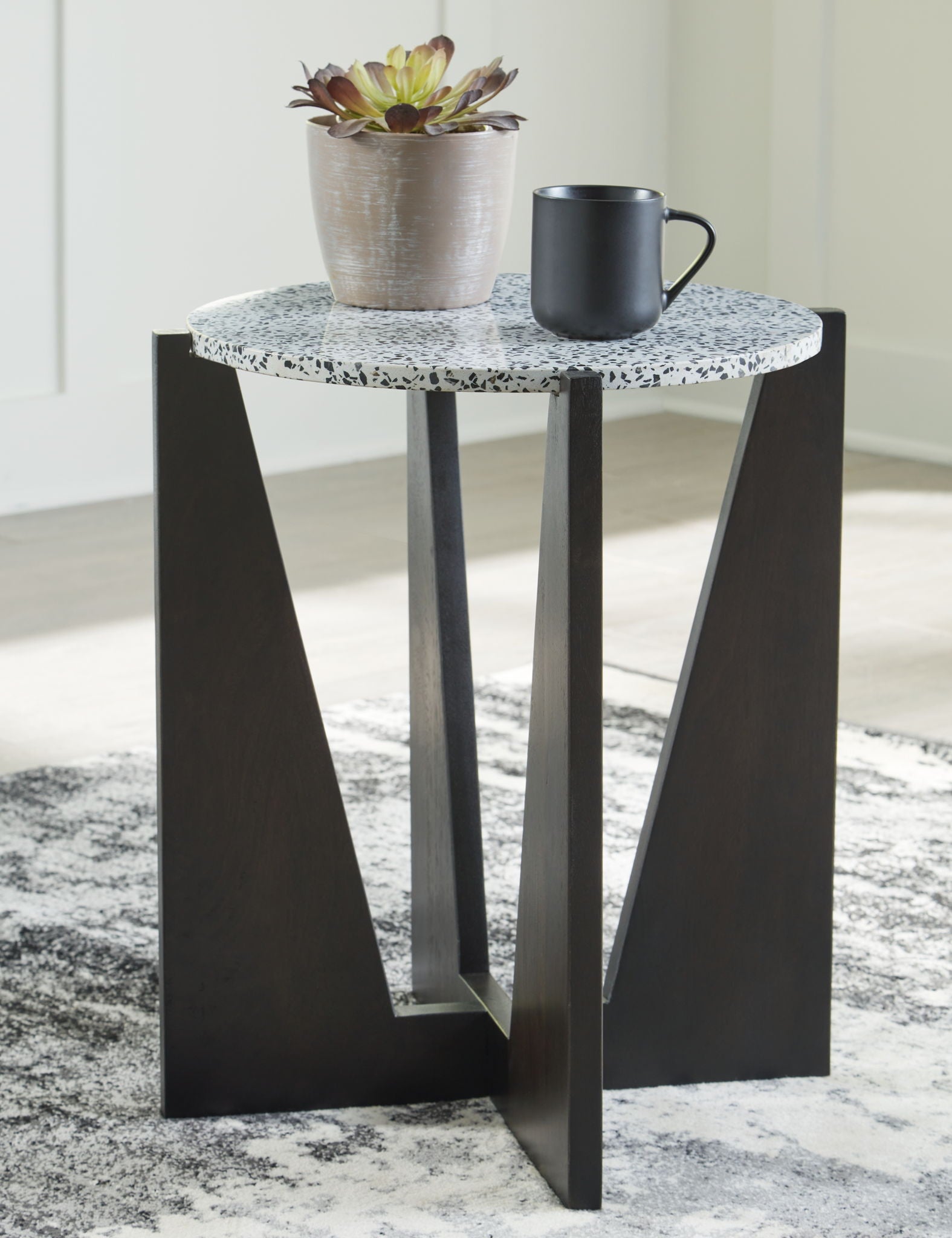 Tellrich - Black / White - Accent Table - Urban Living Furniture (Los Angeles, CA)