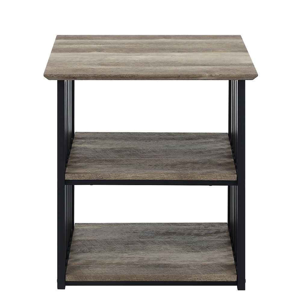 Zudora - Nightstand - Antique Oak & Black - Urban Living Furniture (Los Angeles, CA)