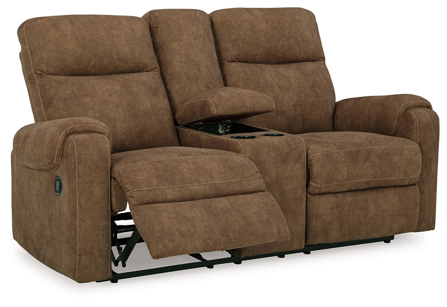 Edenwold - Brindle - Dbl Reclining Loveseat with Console - Urban Living Furniture (Los Angeles, CA)