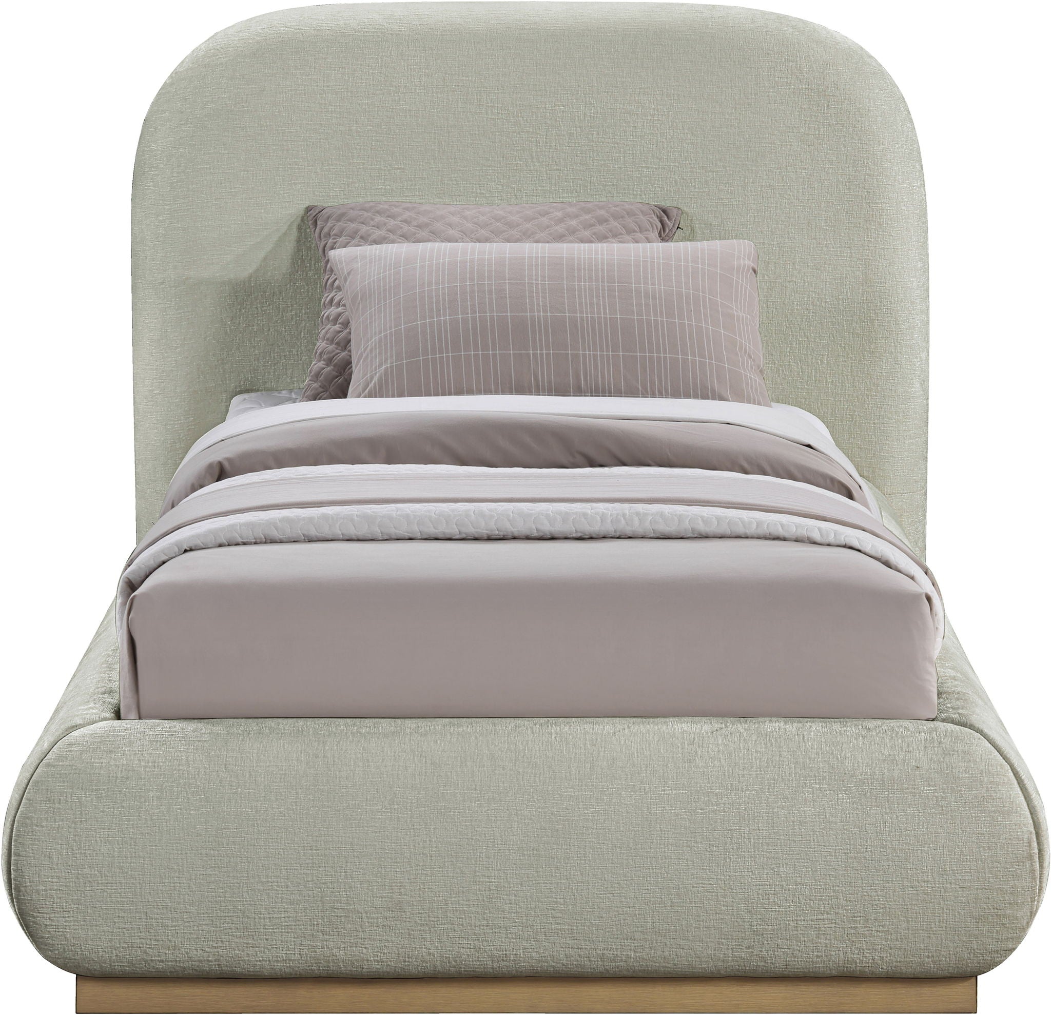 Vaughn - Chenille Bed With Natural Base - Urban Living Furniture (Los Angeles, CA)