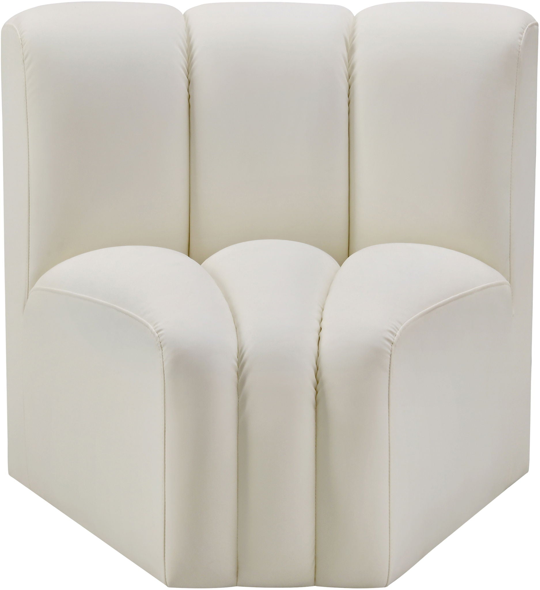 Arc - Faux Leather Curved Corner Chair - Urban Living Furniture (Los Angeles, CA)