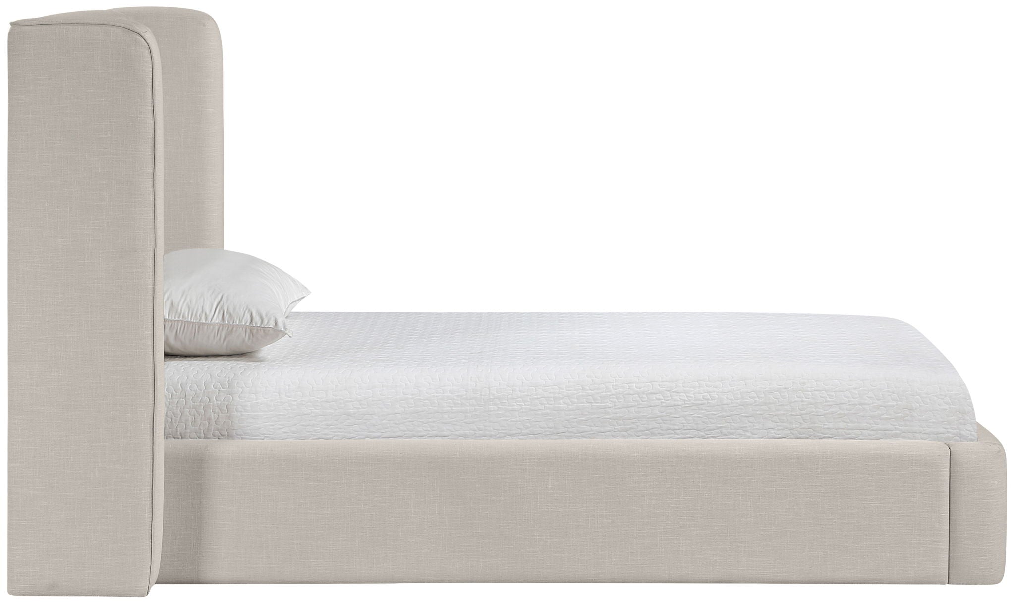 Kendall - Linen Textured Fabric Upholstered Bed - Urban Living Furniture (Los Angeles, CA)