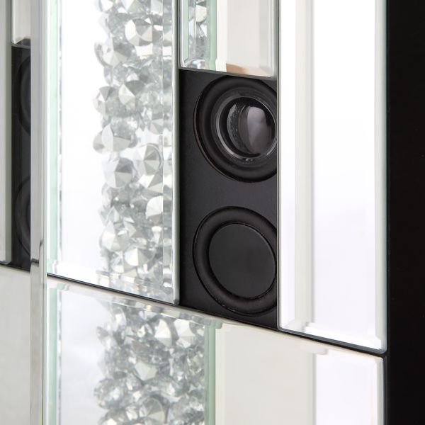 Noralie - Fireplace - Mirrored & Faux Diamonds - Wood - 36" - Urban Living Furniture (Los Angeles, CA)