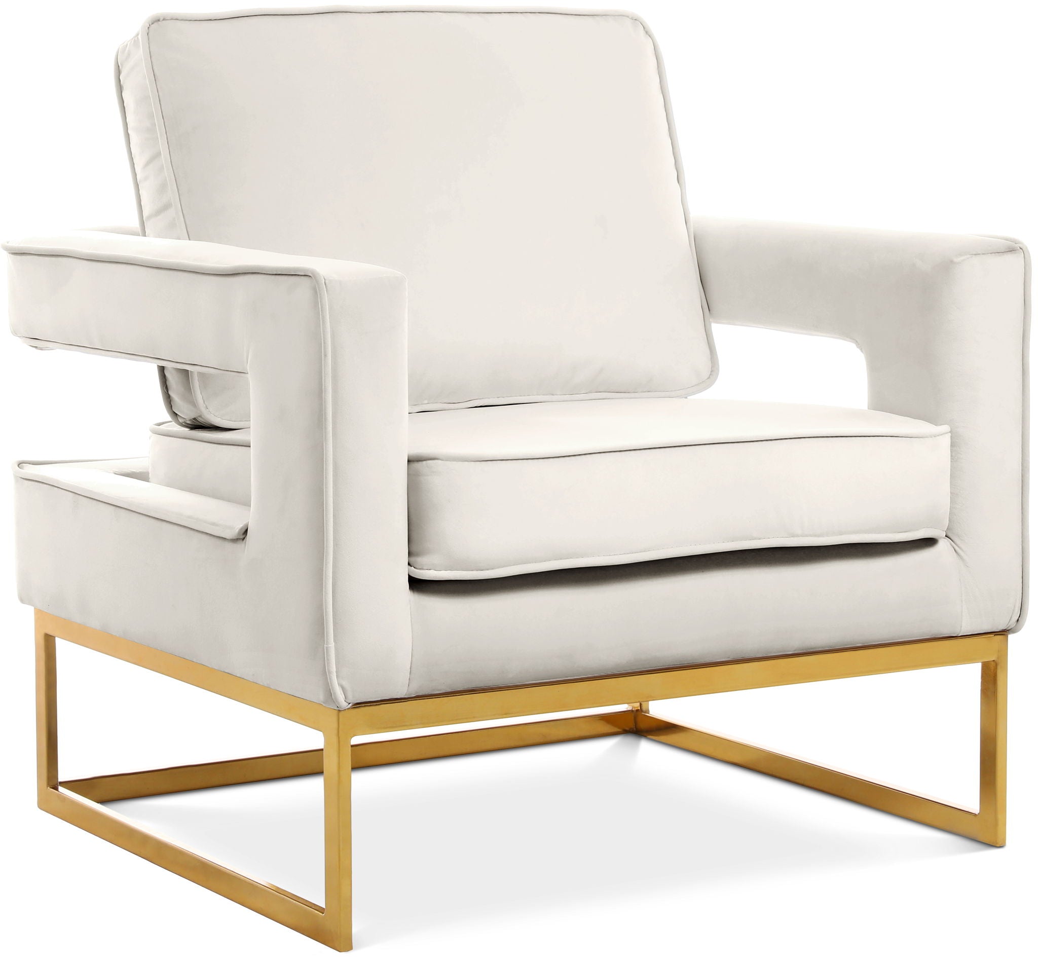 Noah - Accent Chair with Gold Legs - Urban Living Furniture (Los Angeles, CA)
