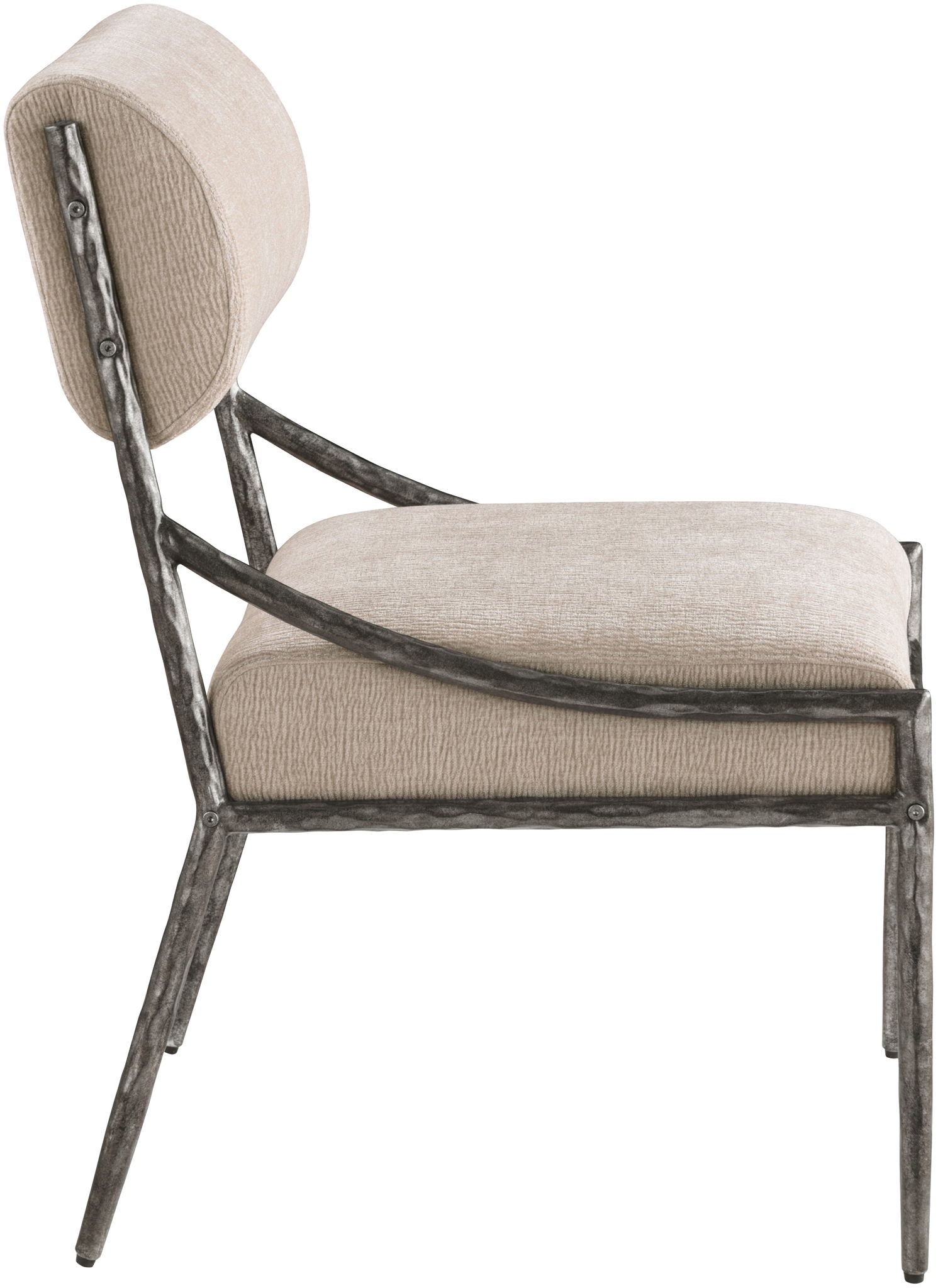 Bastille - Upholstered Dining Side Chair (Set of 2) - Silver Frame - Urban Living Furniture (Los Angeles, CA)
