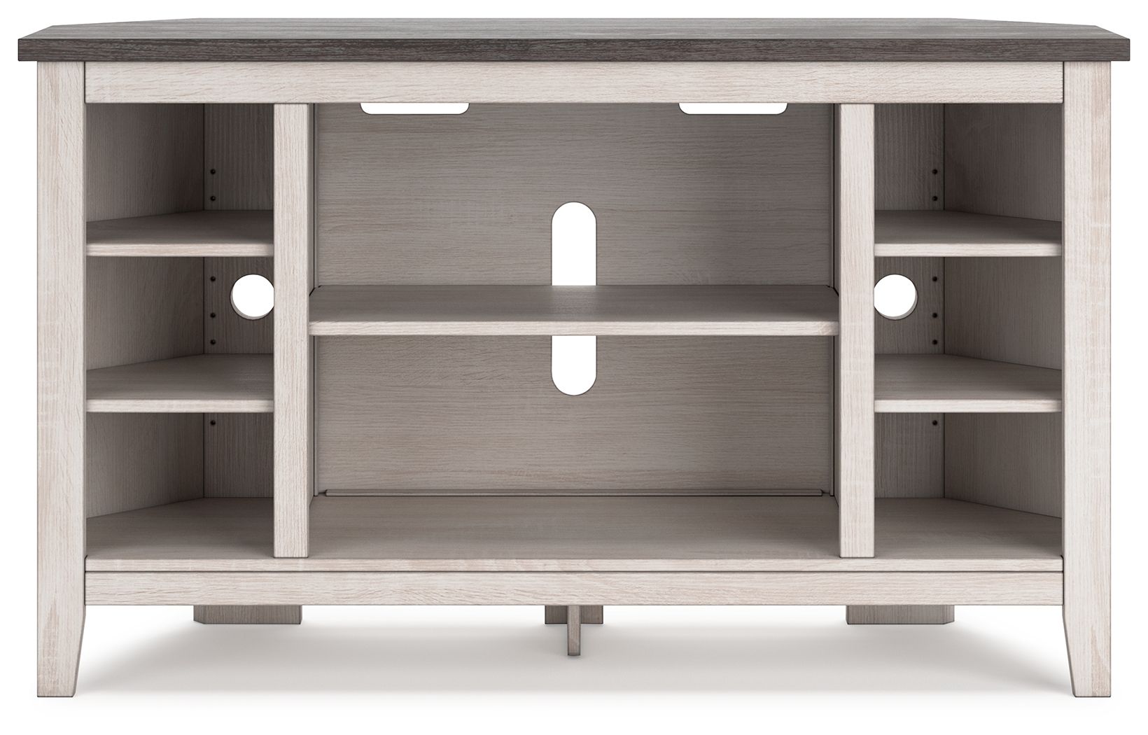 Dorrinson - Two-tone - Corner TV Stand/Fireplace OPT - Urban Living Furniture (Los Angeles, CA)