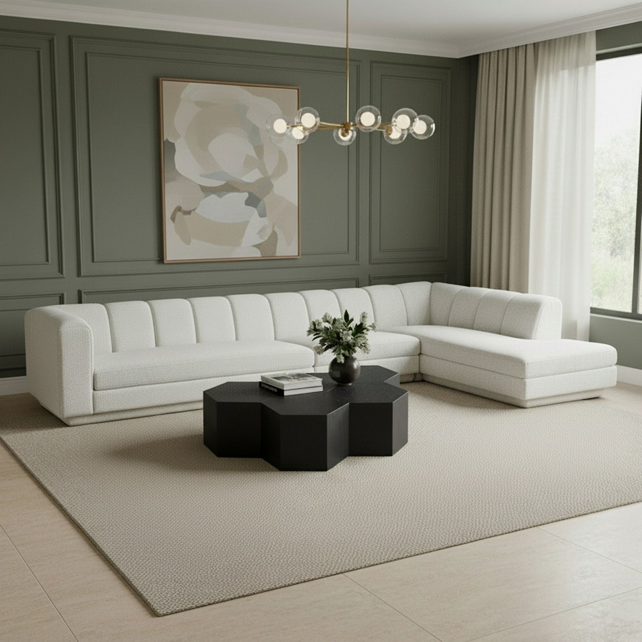Modari - Sectional - Cream - Urban Living Furniture (Los Angeles, CA)