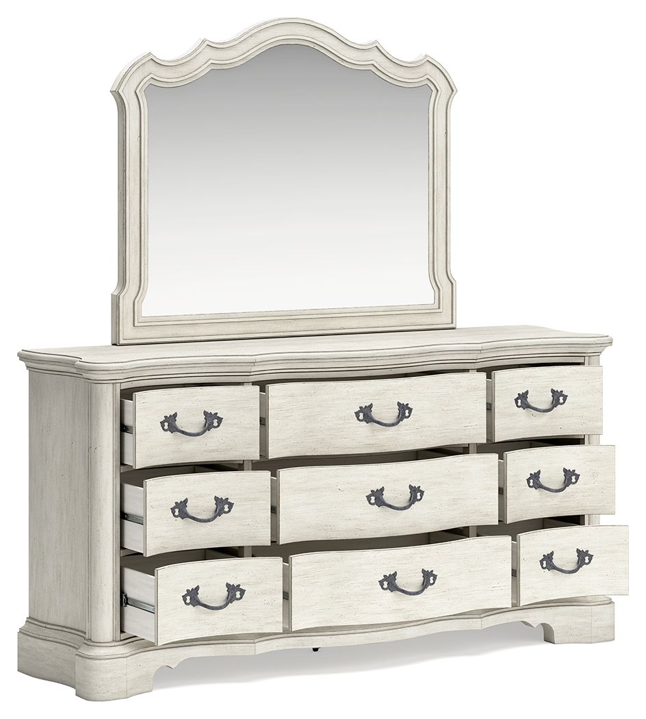 Arlendyne - Antique White - Dresser And Mirror - Urban Living Furniture (Los Angeles, CA)