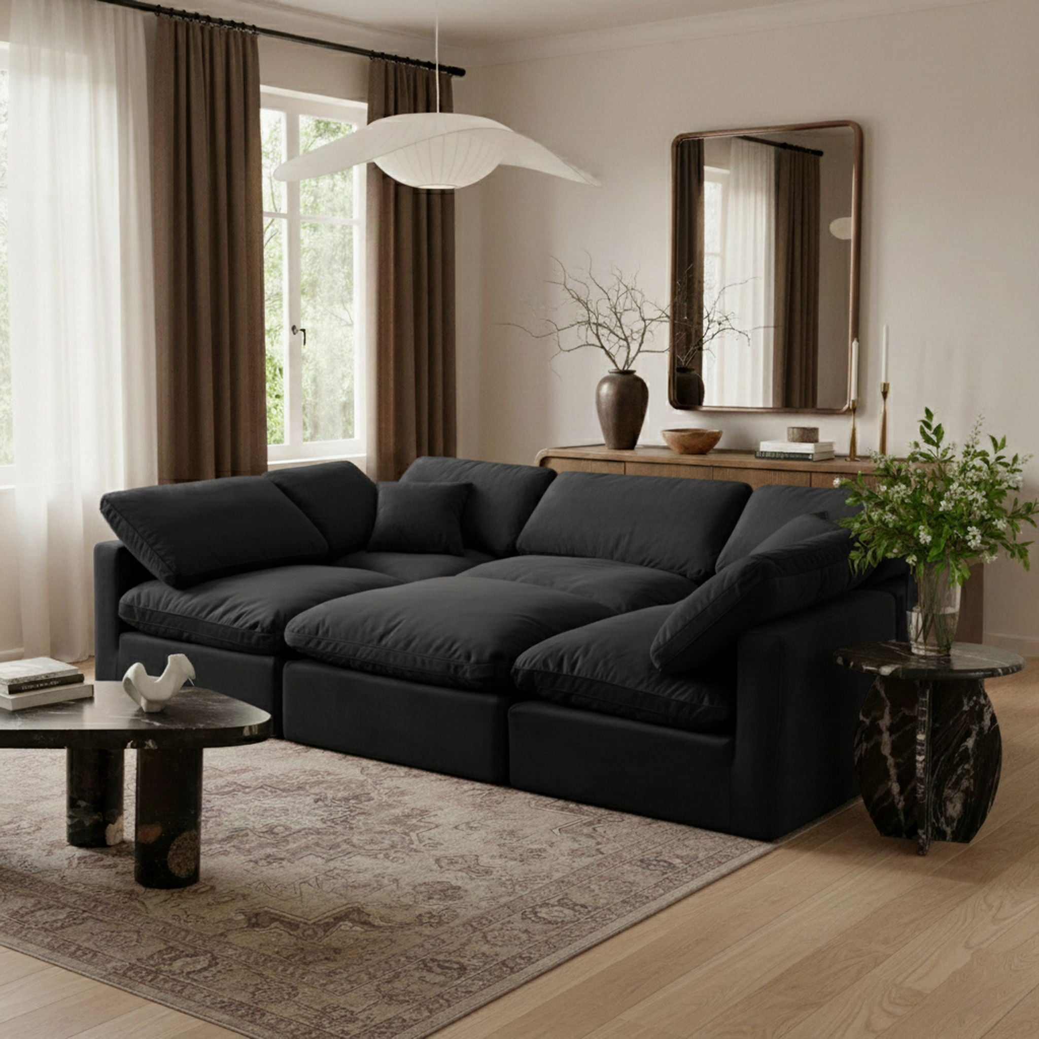 Indulge - Velvet 6 Piece Modular Sectional - Urban Living Furniture (Los Angeles, CA)