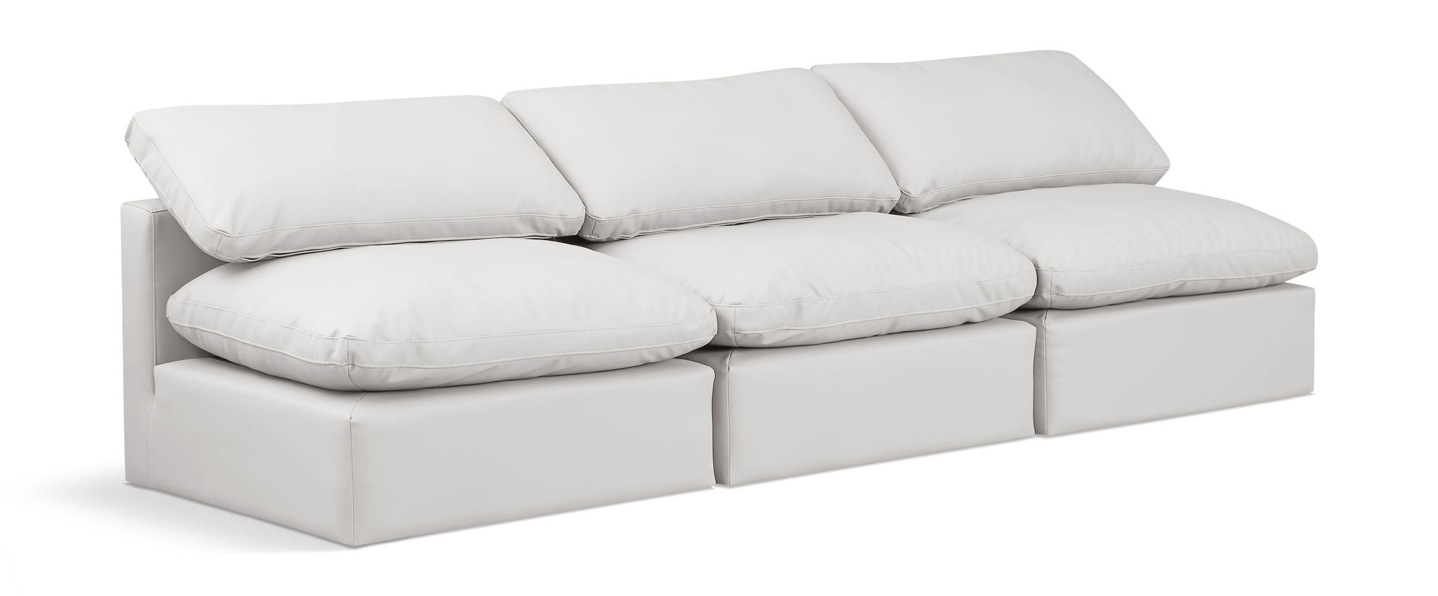 Indulge - Faux Leather 3 Seat Modular Armless Sofa - Urban Living Furniture (Los Angeles, CA)