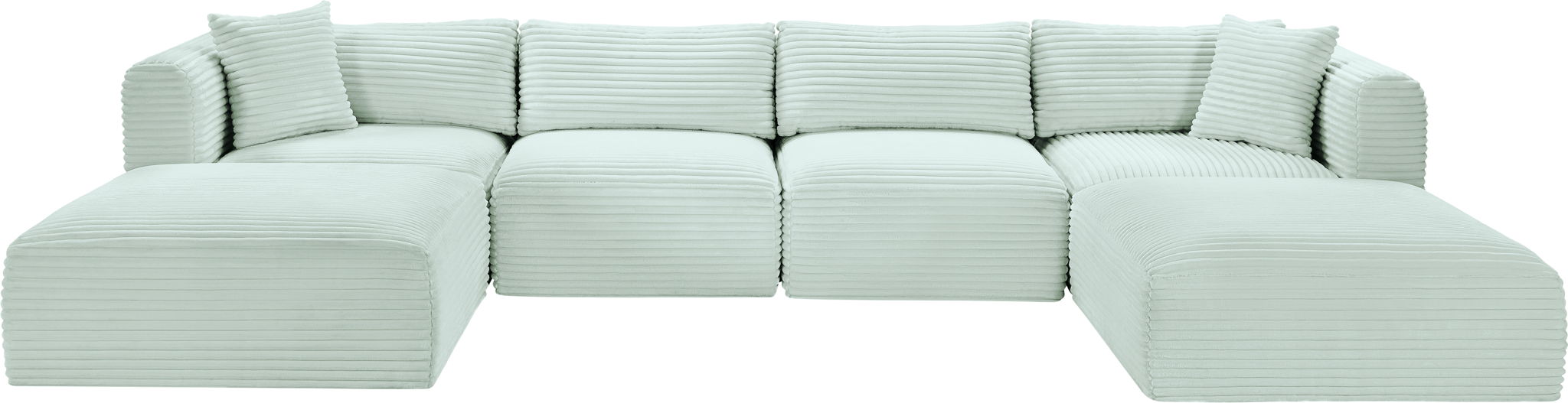 Shaggy - 6 Piece Modular Sectional With 2 Ottomans - Urban Living Furniture (Los Angeles, CA)