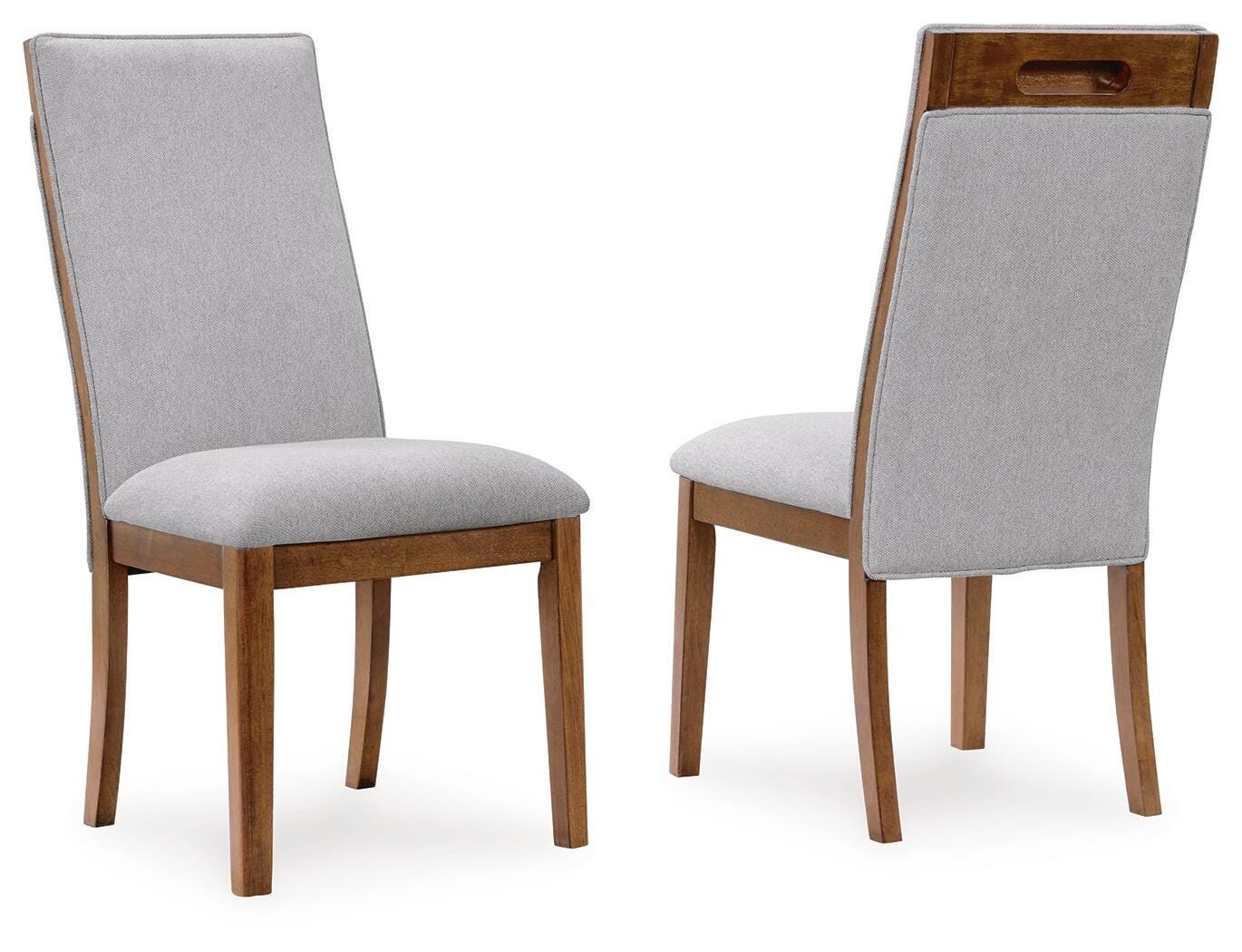 Lyncott - Dining Upholstered Side Chair (Set of 2) - Beige / Brown - Urban Living Furniture (Los Angeles, CA)