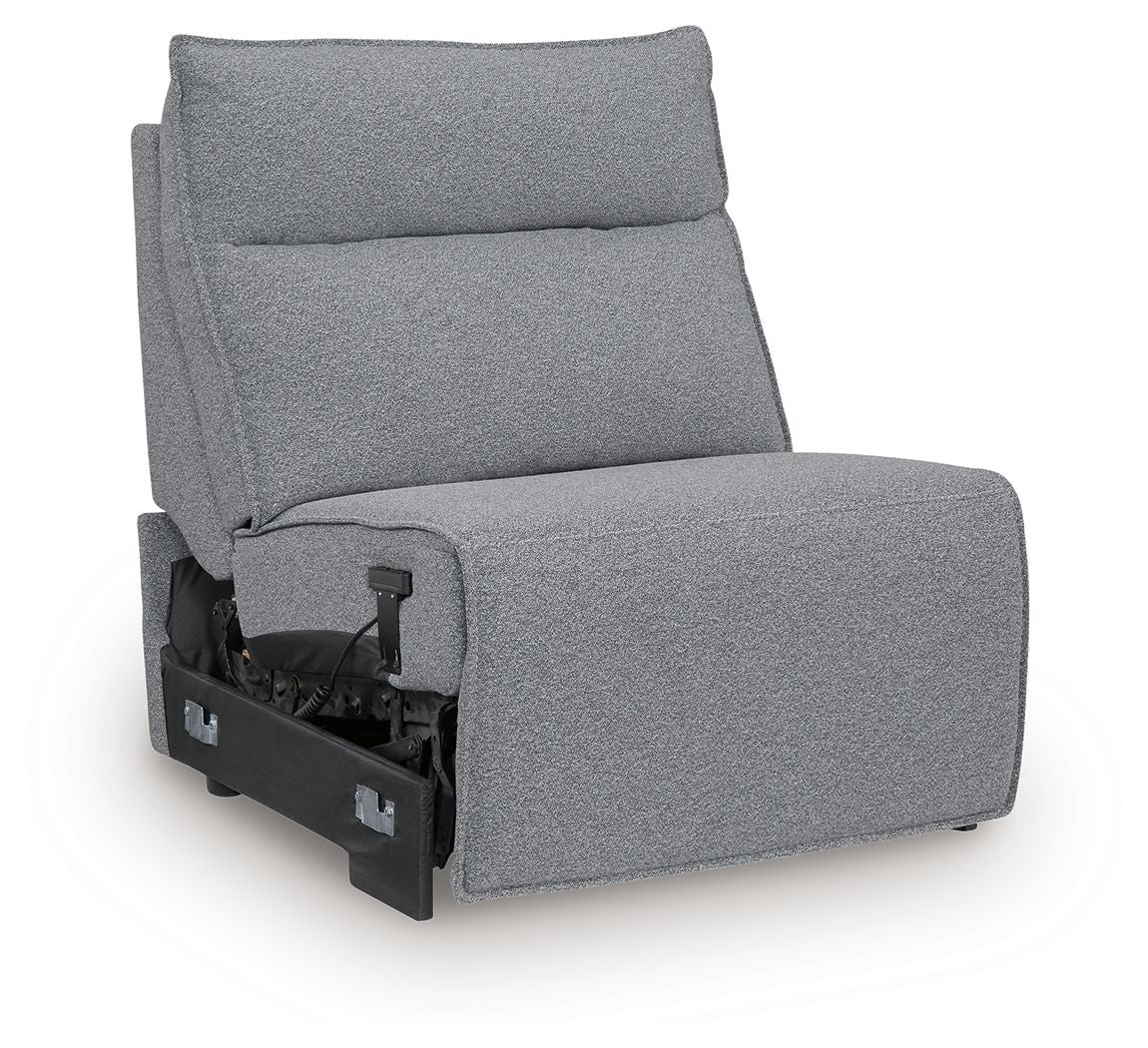 ModMax II - Salt And Pepper - Power Armless Recliner With Adjustable Headrest - Urban Living Furniture (Los Angeles, CA)