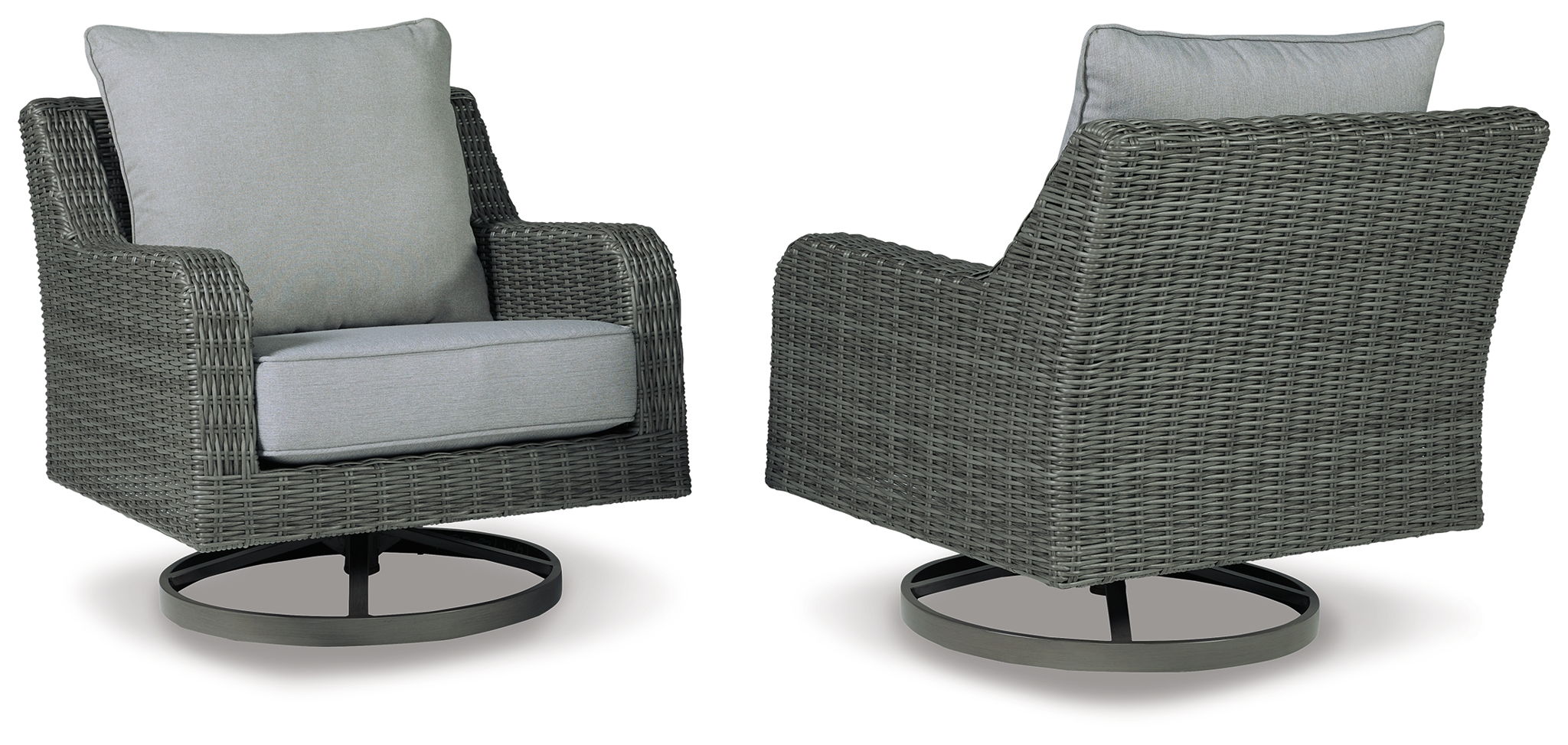 Elite Park - Swivel Lounge w/ Cushion - Gray - Urban Living Furniture (Los Angeles, CA)