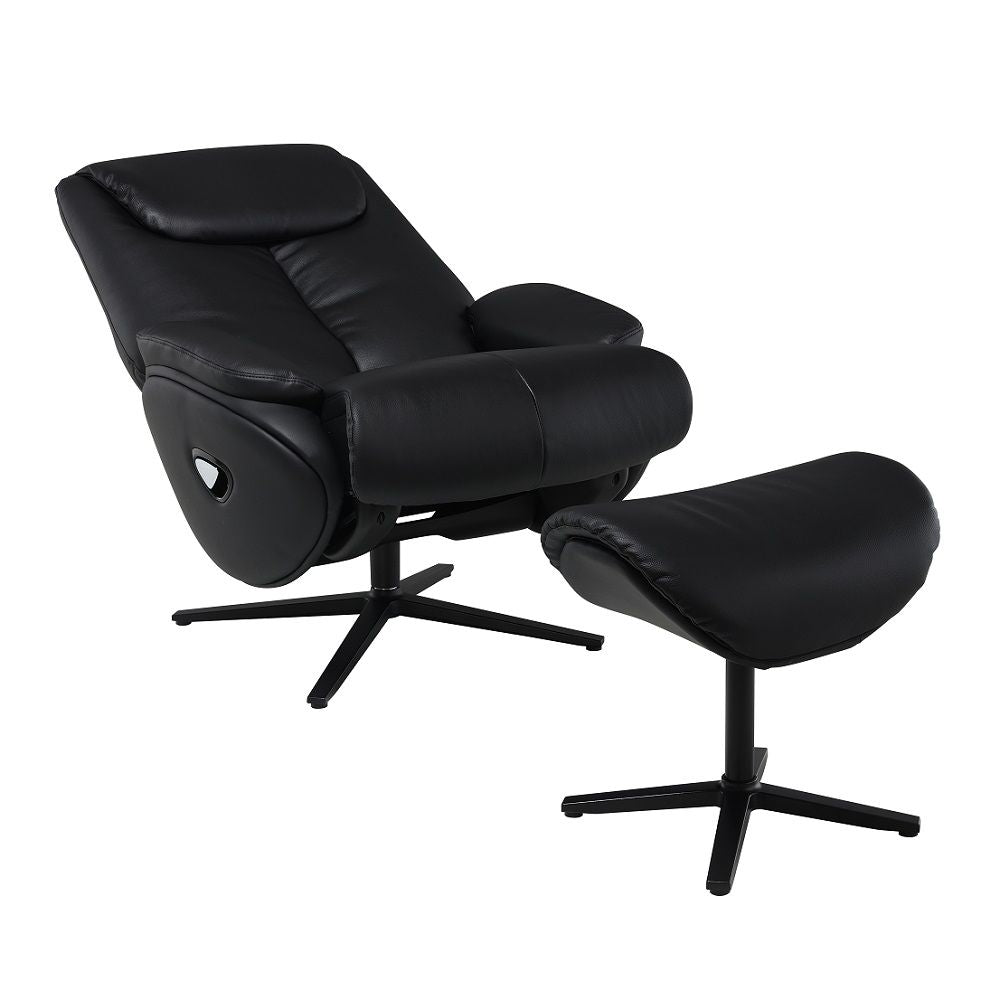 Labonita - Motion Accent Chair With Swivel & Ottoman - Black - Urban Living Furniture (Los Angeles, CA)