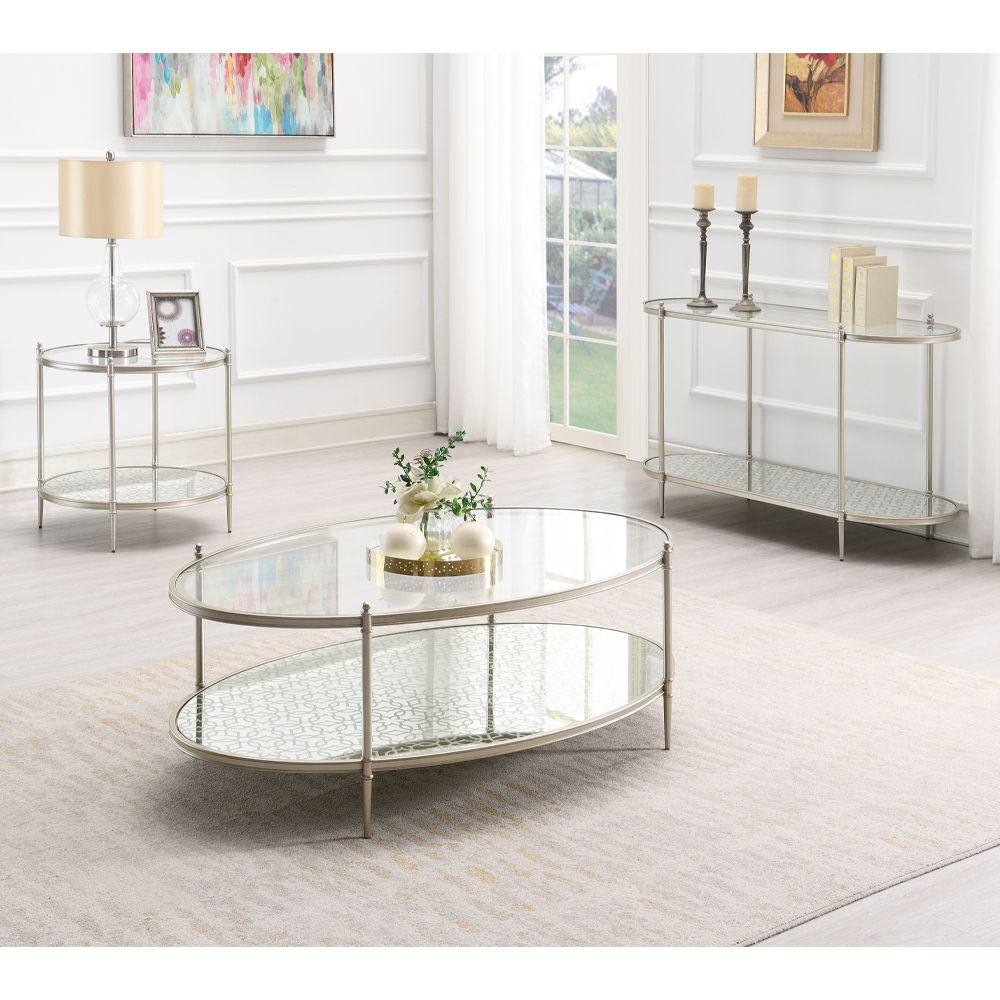 Zaba - End Table - Pearl Silver - Urban Living Furniture (Los Angeles, CA)