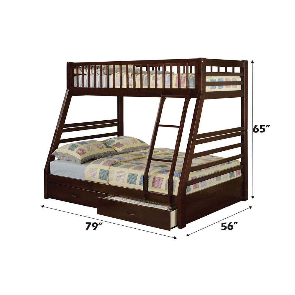 Jason - Twin Over Full Bunk Bed - Espresso - Urban Living Furniture (Los Angeles, CA)