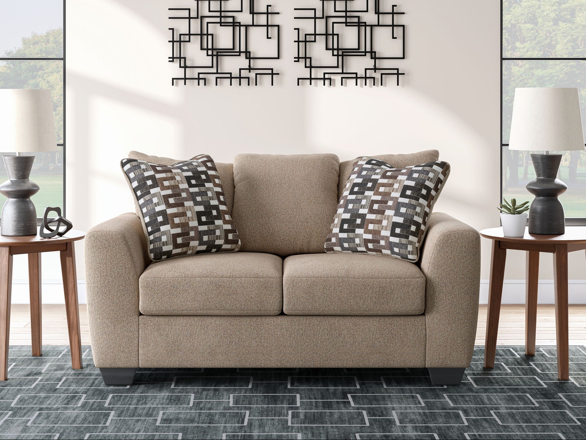 Triston-Peaks - Loveseat - Suede - Urban Living Furniture (Los Angeles, CA)