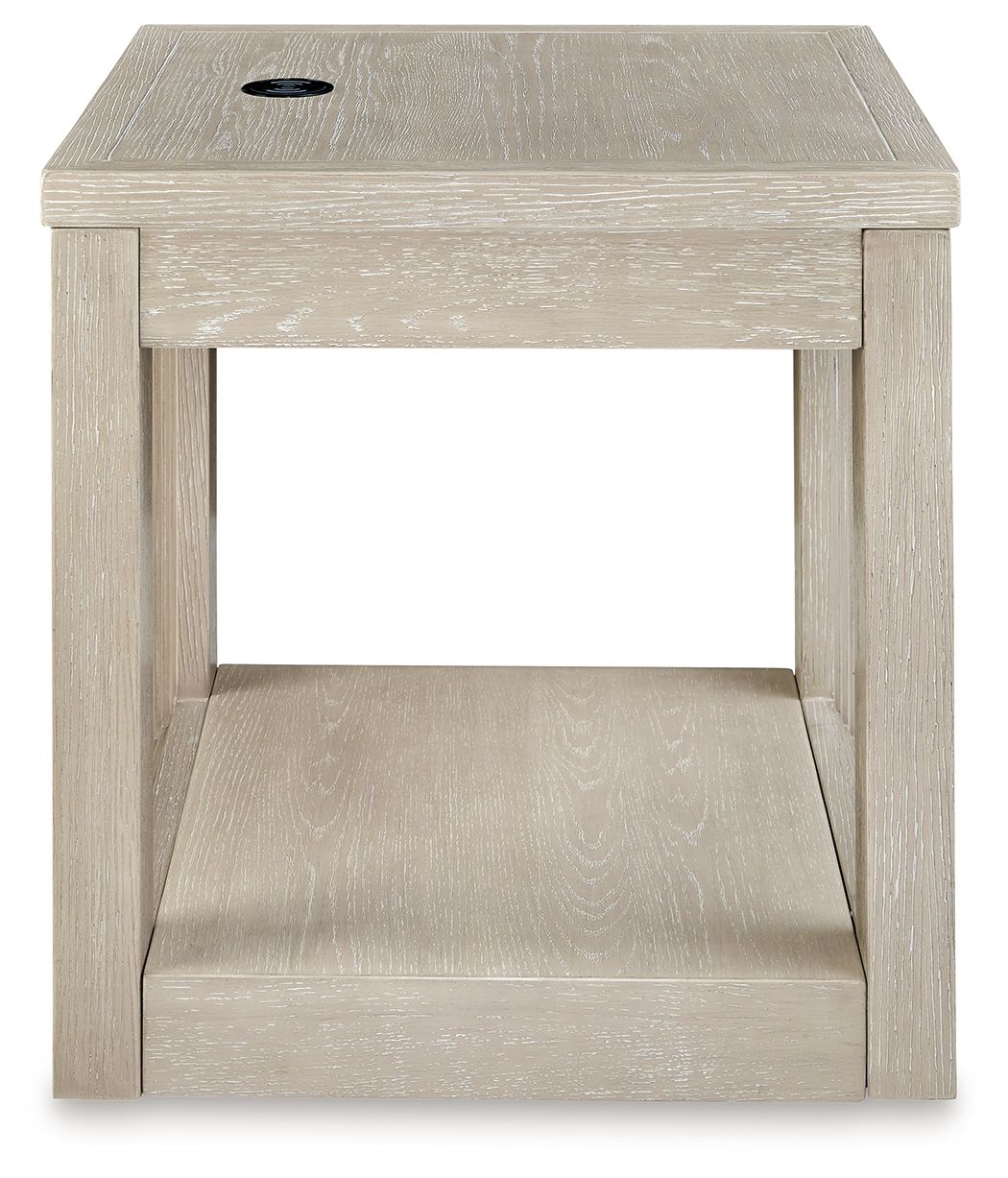 Marxhart - Bisque - Square End Table - Urban Living Furniture (Los Angeles, CA)