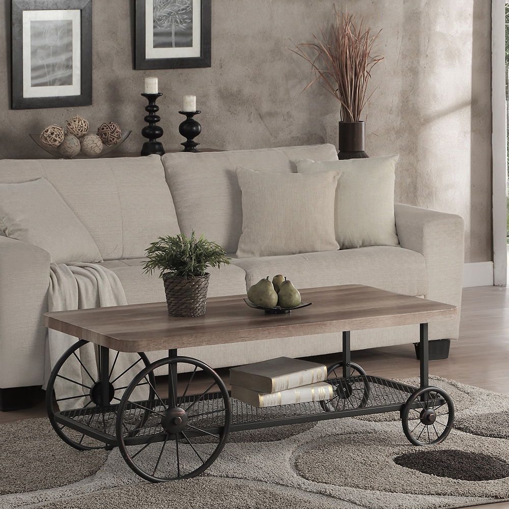 Francie - Coffee Table - Oak & Antique Gray - Urban Living Furniture (Los Angeles, CA)