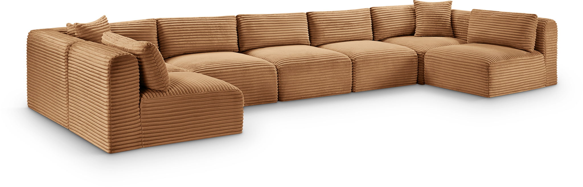 Shaggy - Fabric 7 Piece Modular U-Shaped Armless Sectional - Urban Living Furniture (Los Angeles, CA)