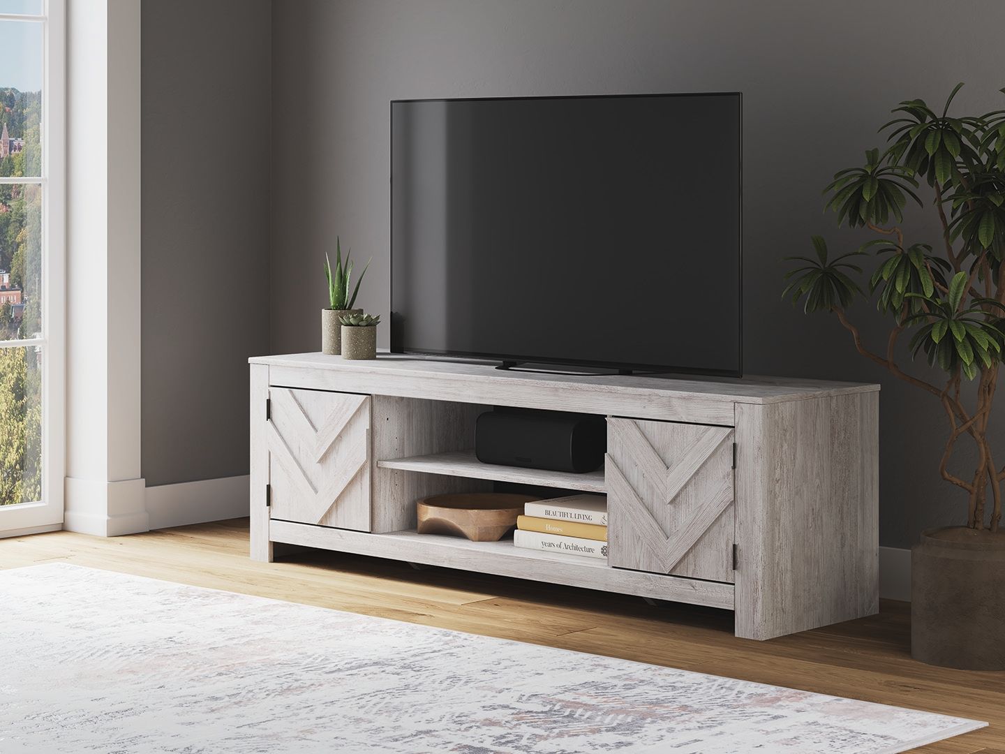Cayboni - LG TV Stand With Fireplace Option - Urban Living Furniture (Los Angeles, CA)