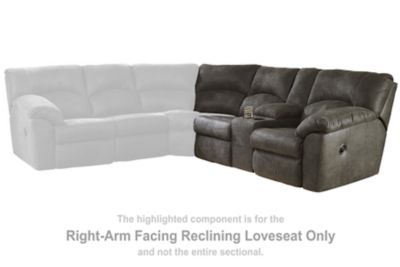 Tambo - Pewter - RAF REC Loveseat w/Console - Urban Living Furniture (Los Angeles, CA)