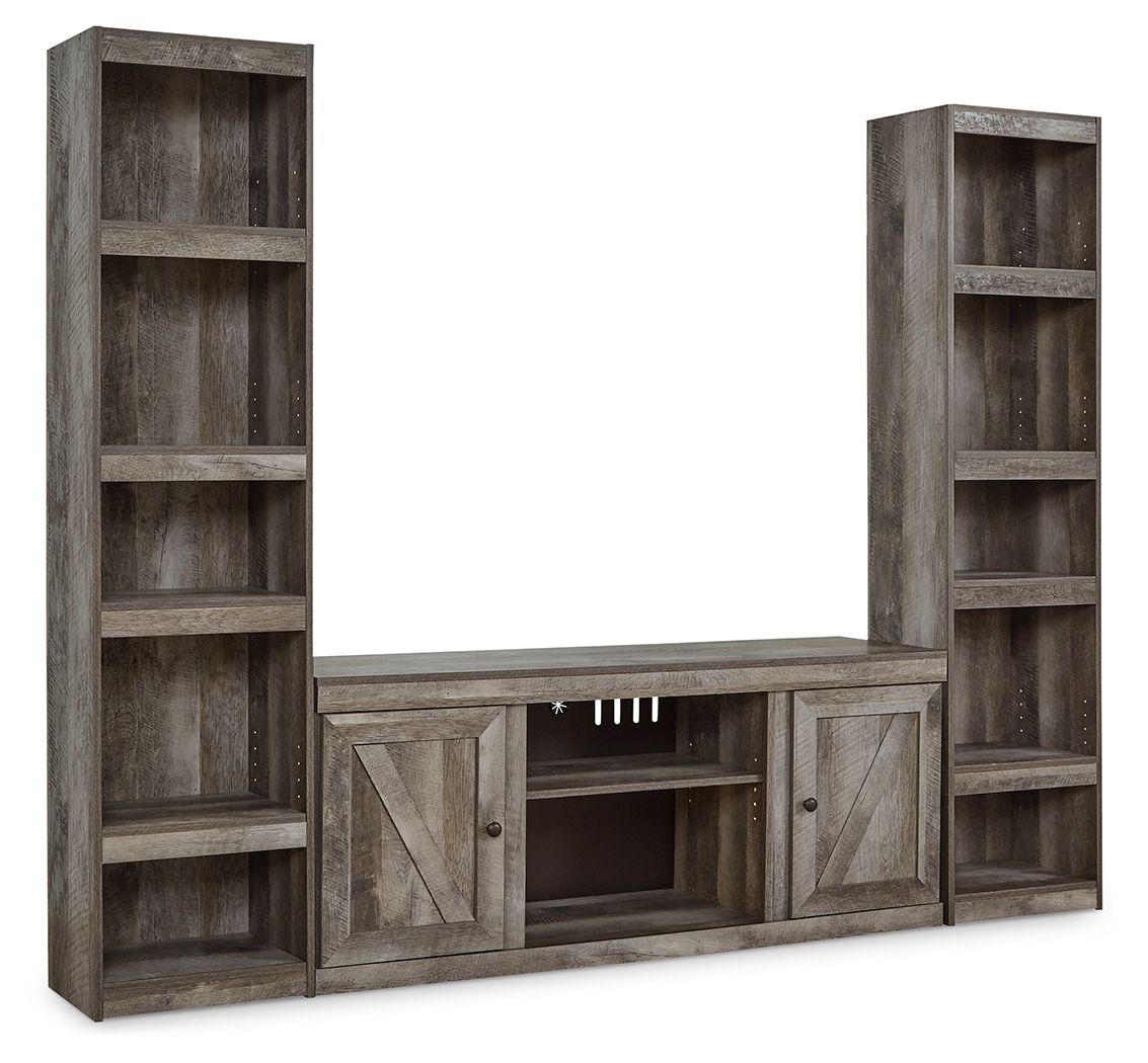 Wynnlow - Gray - 3-Piece Entertainment Center - Urban Living Furniture (Los Angeles, CA)