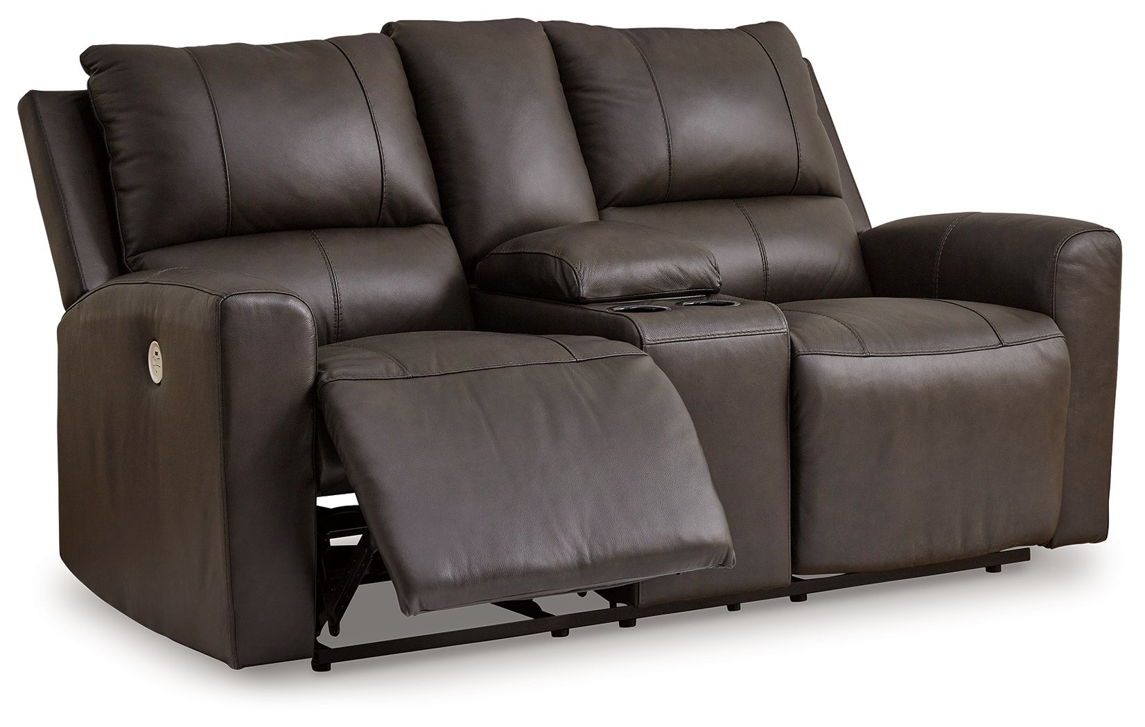 Boxmere - Storm - Dbl Power Reclining Loveseat with Console - Urban Living Furniture (Los Angeles, CA)
