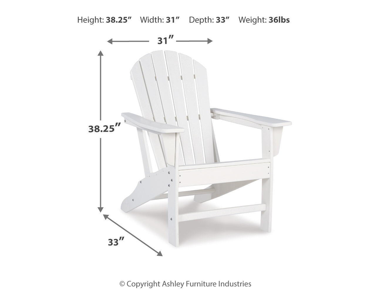 Sundown Treasure - Outdoor Adirondack Chair - Urban Living Furniture (Los Angeles, CA)