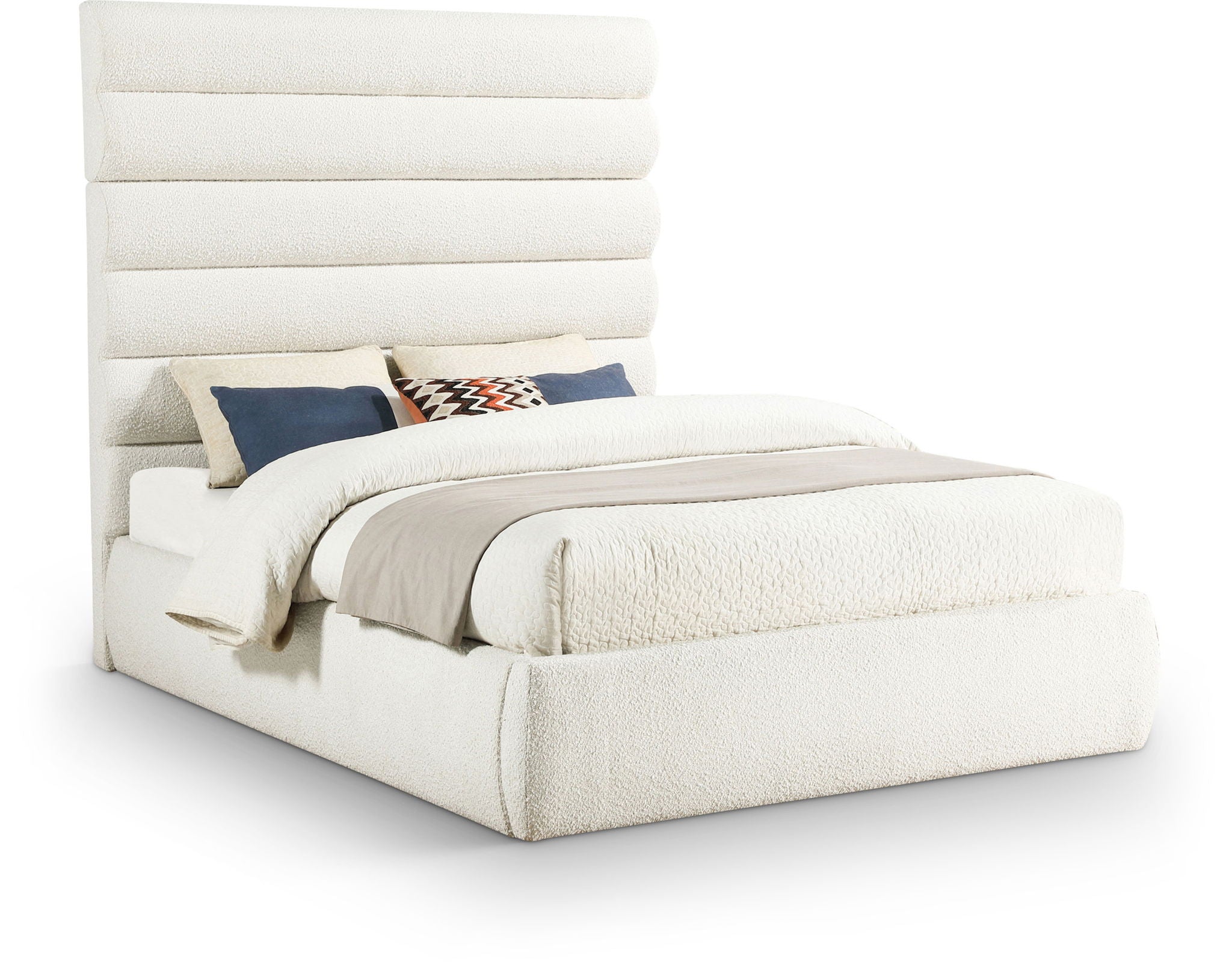 Adam - Boucle Fabric Bed With 70.5" Headboard - Urban Living Furniture (Los Angeles, CA)