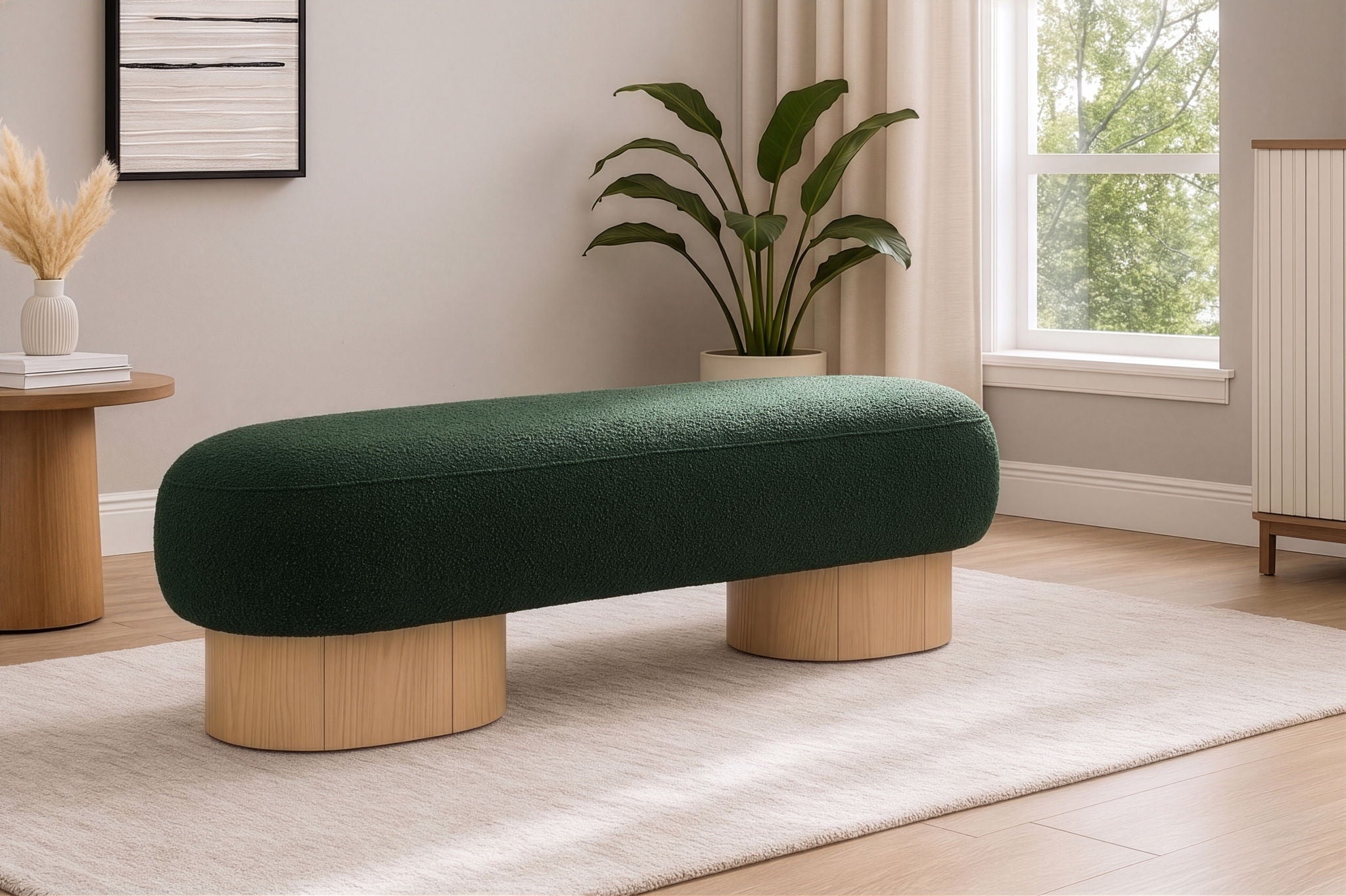 Robertson - Bench With Natural Base - Urban Living Furniture (Los Angeles, CA)