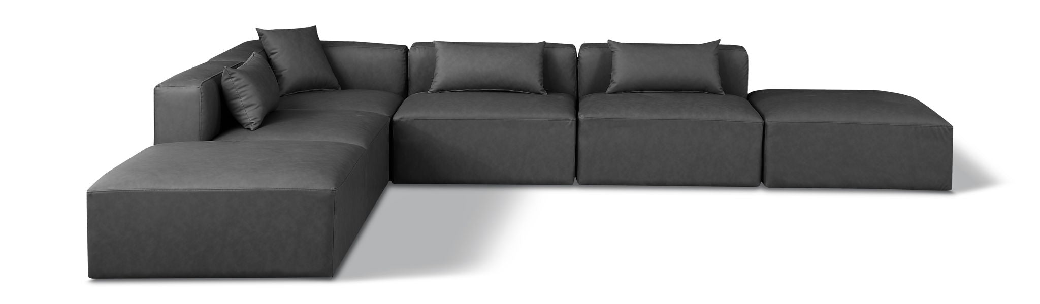 Cube - 6 Piece Modular Corner Armless Sectional - Urban Living Furniture (Los Angeles, CA)