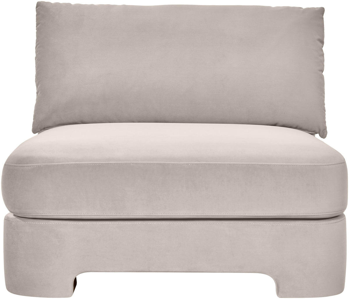 Hammond - Velvet Performance Fabric Upholstered Armless Chair