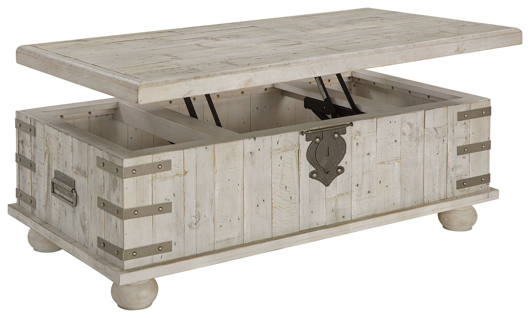 Carynhurst - White Wash Gray - Lift Top Cocktail Table - Urban Living Furniture (Los Angeles, CA)