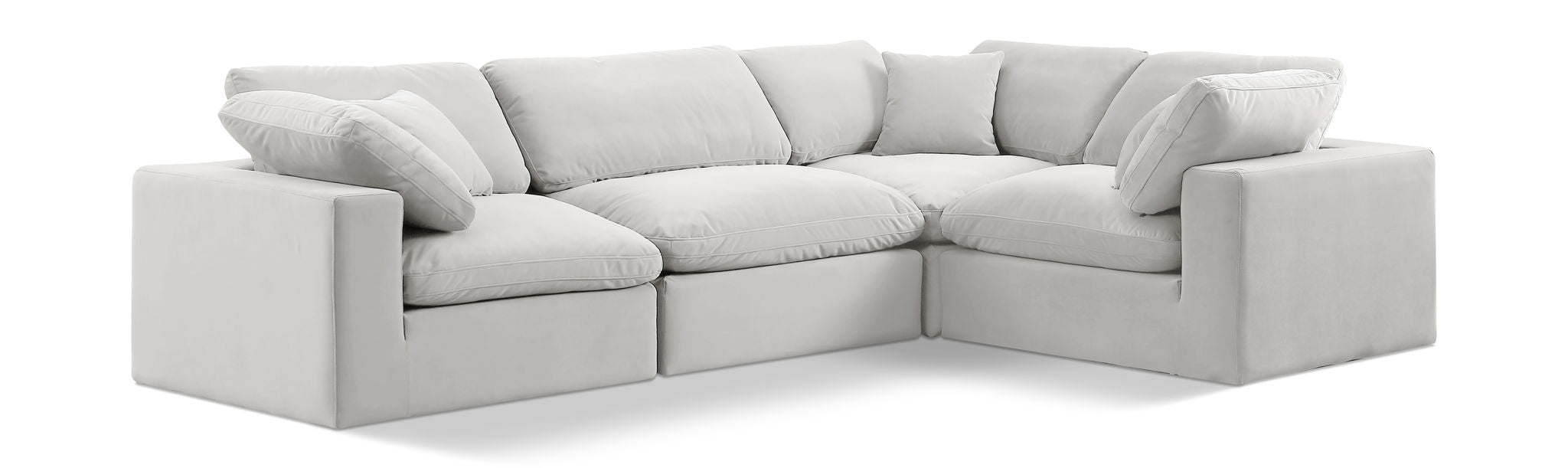 Comfy - 4 Piece Velvet Modular Sectional - Urban Living Furniture (Los Angeles, CA)