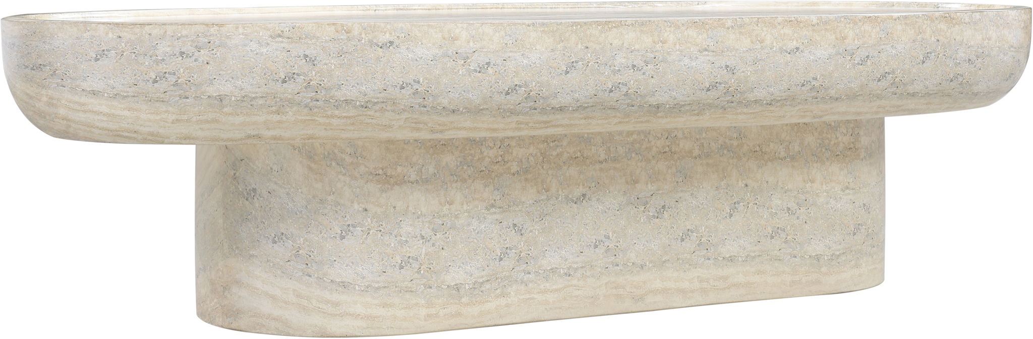 Tivoli - Indoor / Outdoor Coffee Table - Travertine Concrete - Urban Living Furniture (Los Angeles, CA)