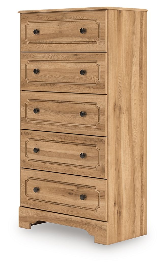Aleaport - Warm Brown - Five Drawer Chest - Urban Living Furniture (Los Angeles, CA)