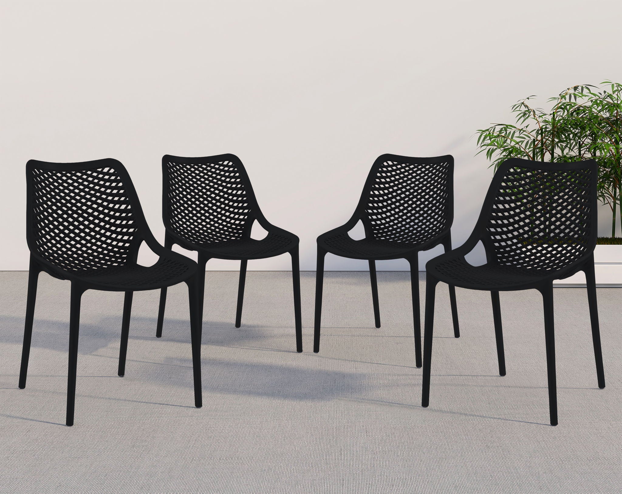 Mykonos - Outdoor Patio Dining Chair Set - Urban Living Furniture (Los Angeles, CA)