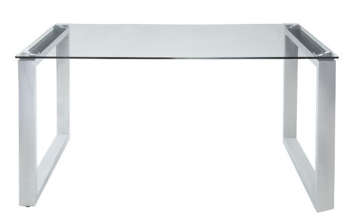 Abraham - Dining Table - Clear Glass Top & Chrome - Urban Living Furniture (Los Angeles, CA)