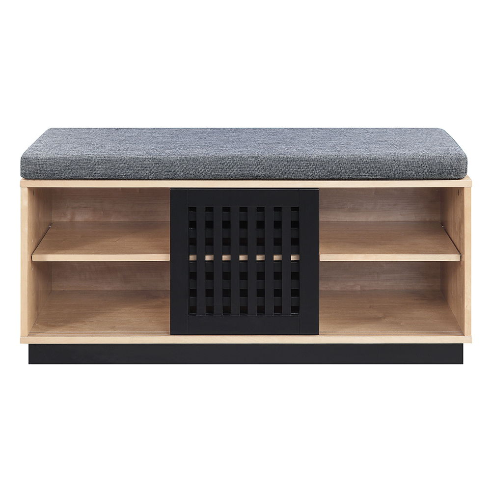 Gamaliel - Bench With Storage - Oak & Espresso - Urban Living Furniture (Los Angeles, CA)