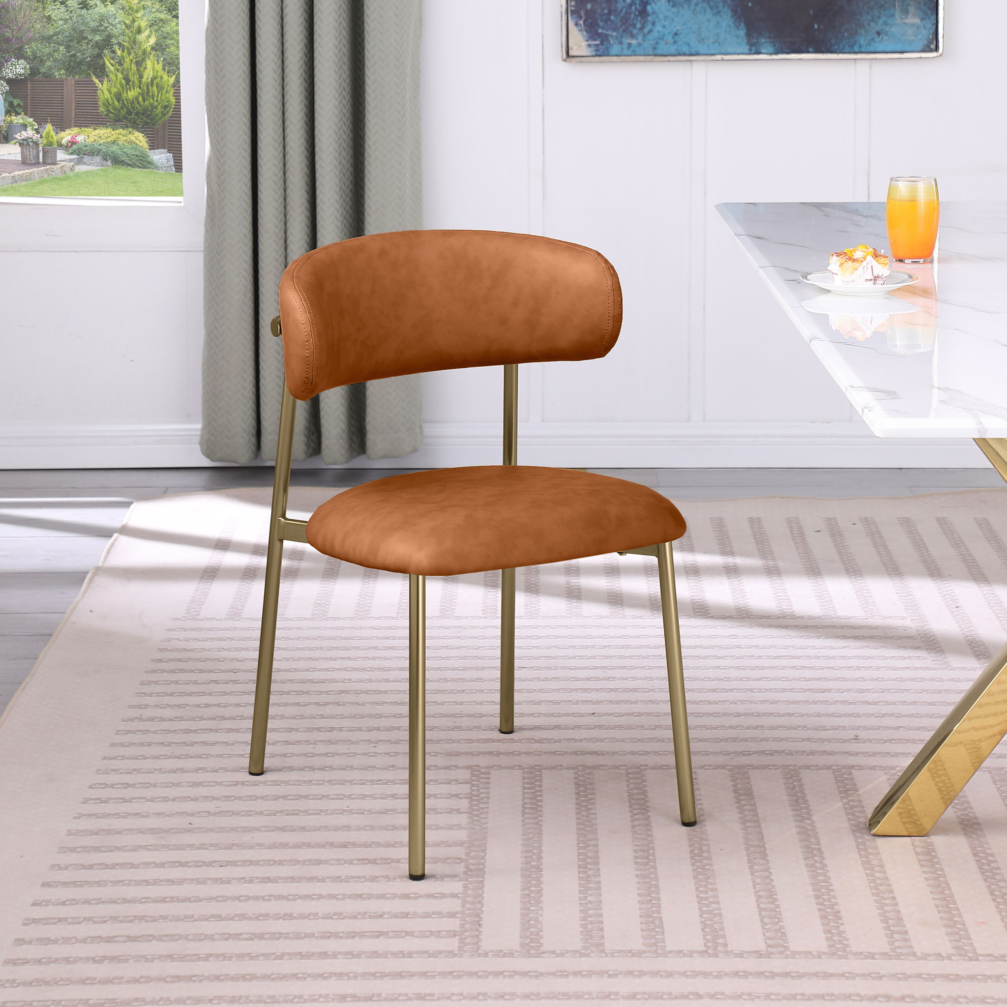 Lupita - Dining Chair With Brushed Gold Legs (Set of 2) - Urban Living Furniture (Los Angeles, CA)