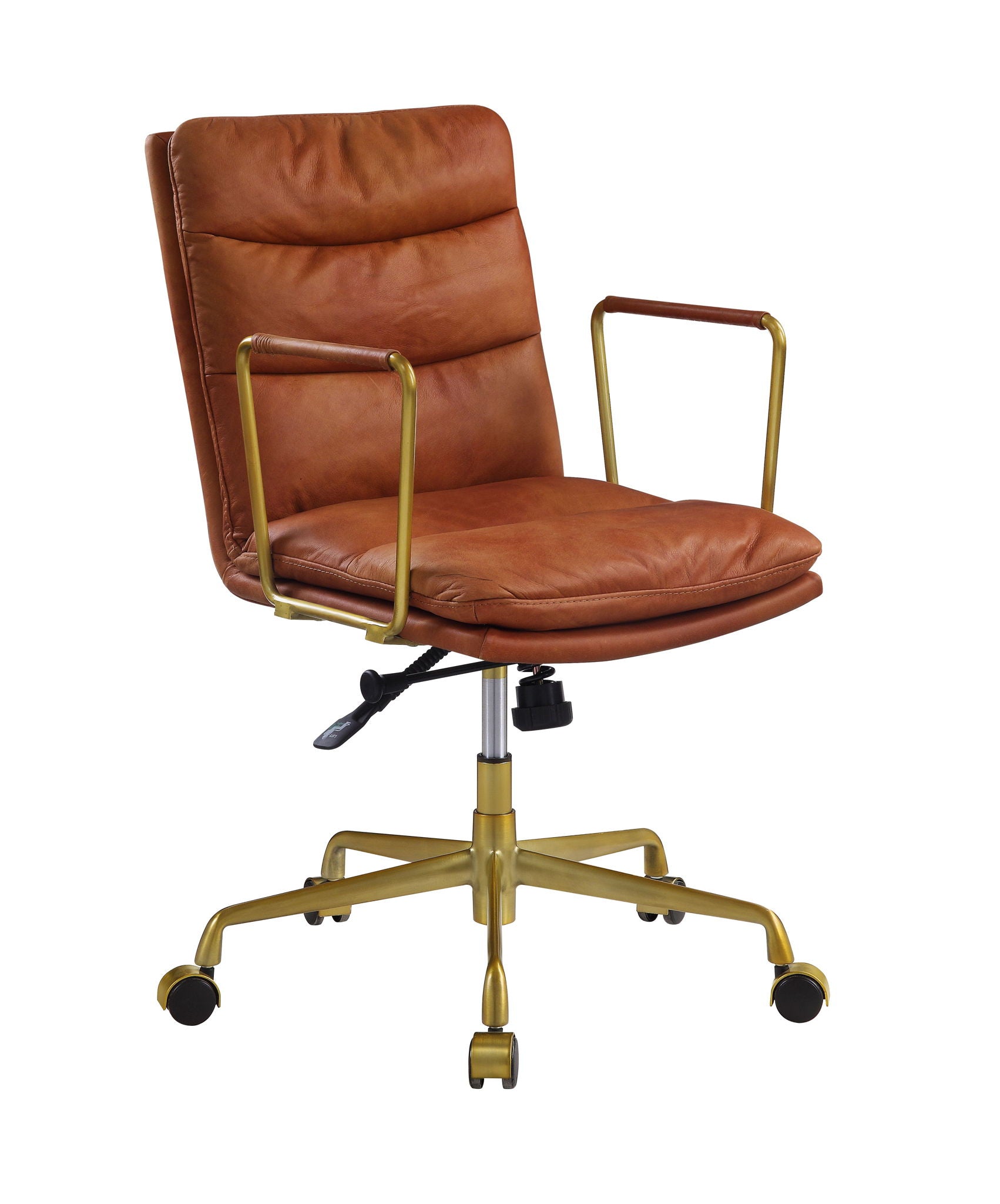 Dudley - Executive Office Chair - Rust Top Grain Leather - Urban Living Furniture (Los Angeles, CA)