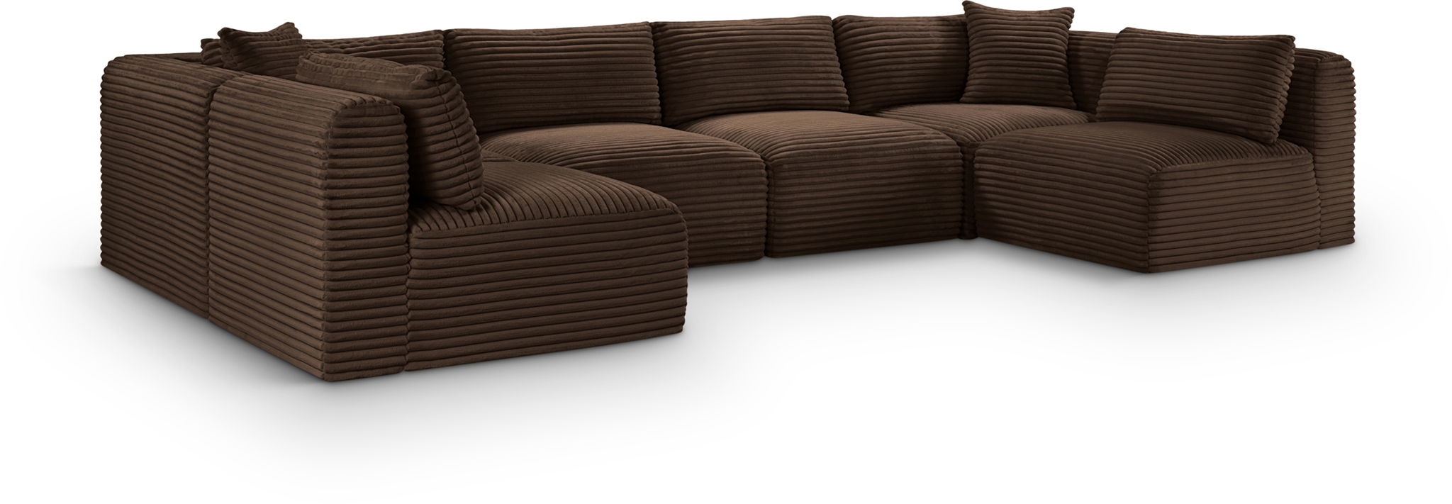 Shaggy - 6 Piece Modular U-Shaped Armless Sectional - Urban Living Furniture (Los Angeles, CA)