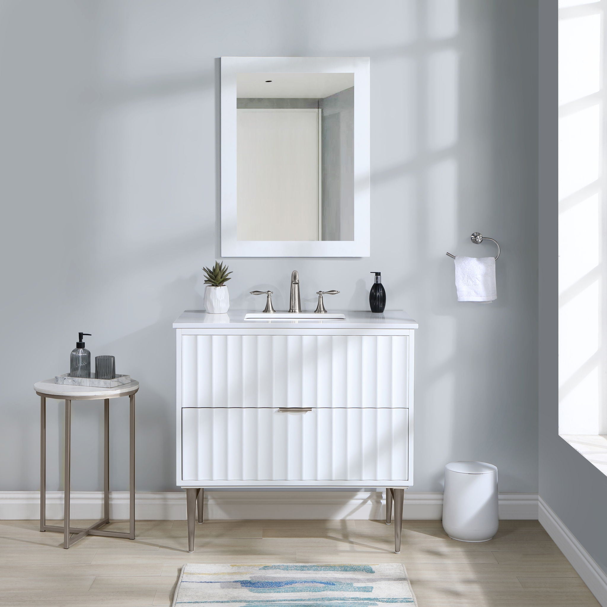 Modernist - Bathroom Vanity With Chrome Legs - Urban Living Furniture (Los Angeles, CA)