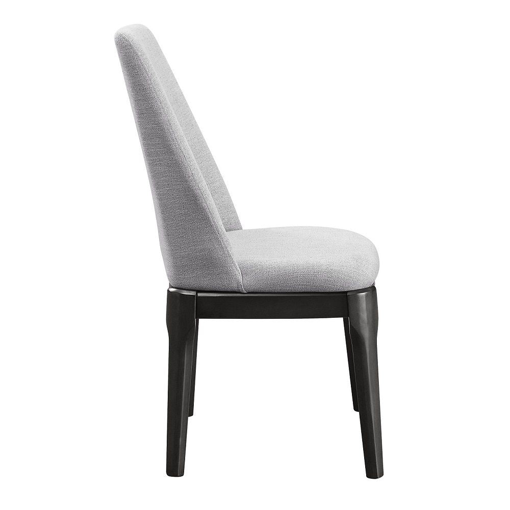 Madan - Side Chair (Set of 2) - Light Gray Linen & Gray Oak - Urban Living Furniture (Los Angeles, CA)
