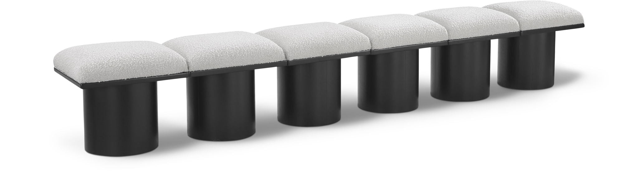 Pavilion - 6 Piece Modular Bench With Black Base - Urban Living Furniture (Los Angeles, CA)
