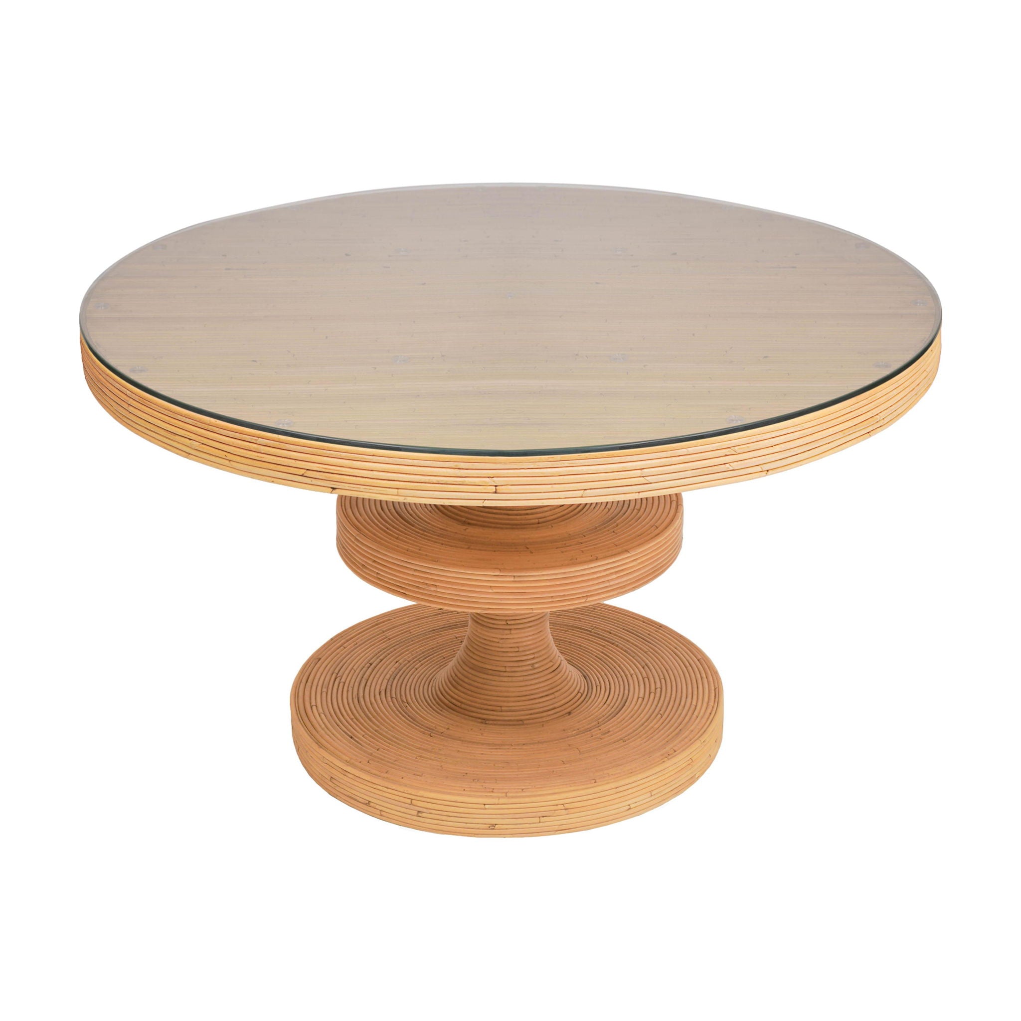Apollonia - Rattan Round Dining Table - Natural - Urban Living Furniture (Los Angeles, CA)